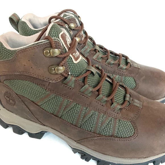 Timberland hiking boots women’s 9.5 lightweight boots brown faux leather upper - Picture 3 of 10